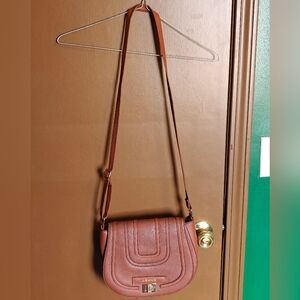 Loume Brown Crossbody Saddle Bag